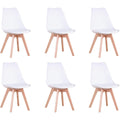 sedie bianco legno di faggio per sala da pranzo resistente