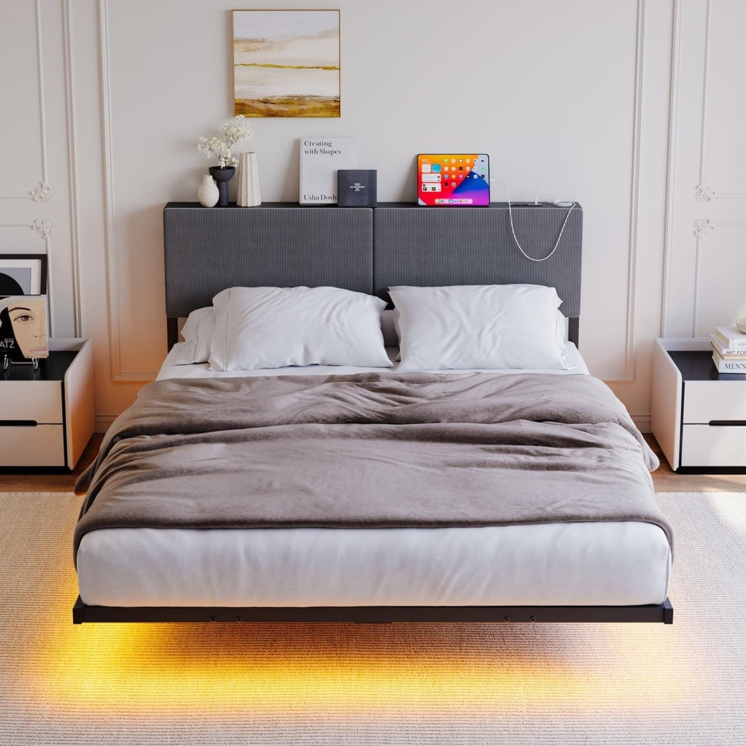 strutture letto per con porta usb