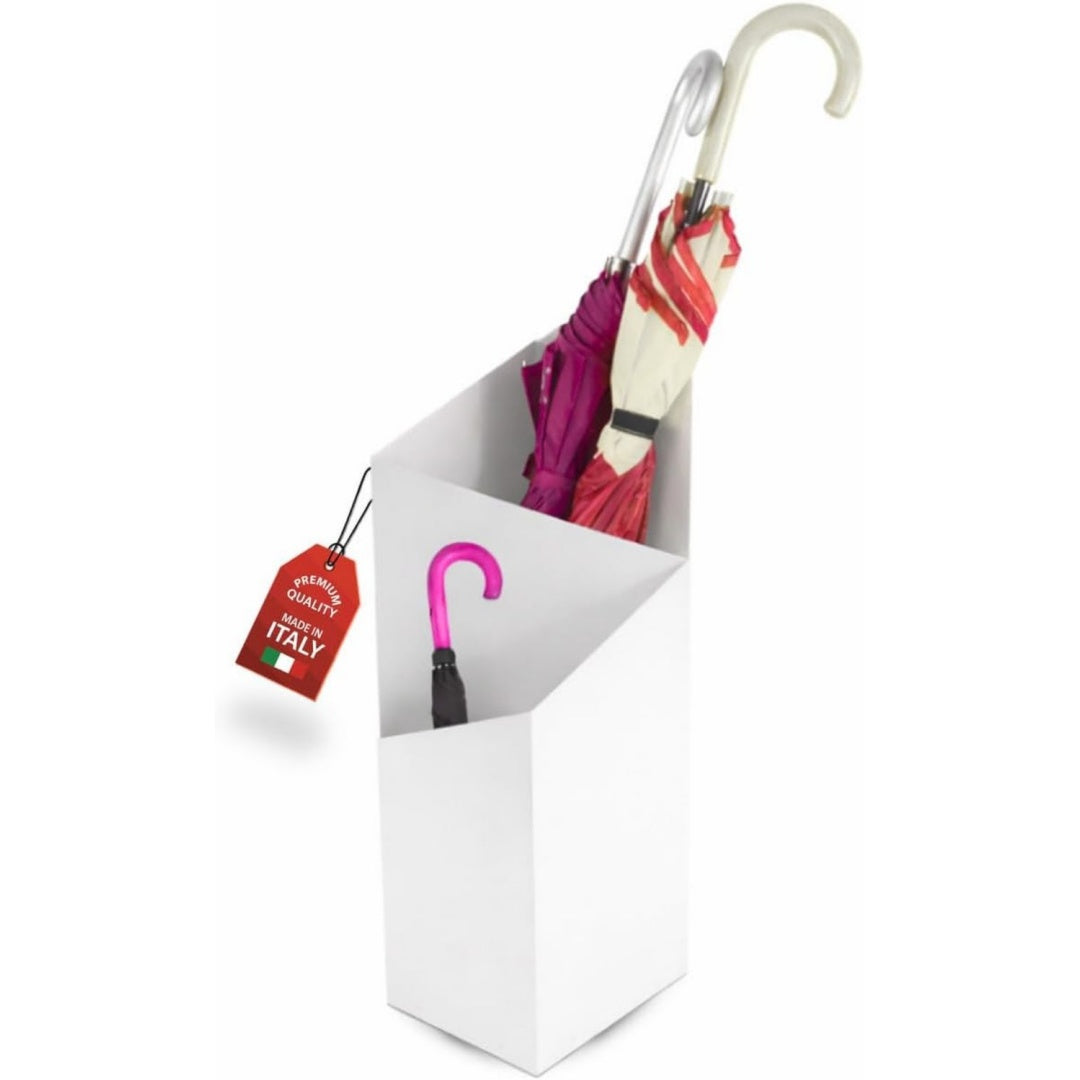 porta ombrelli bianco per ingresso doppio