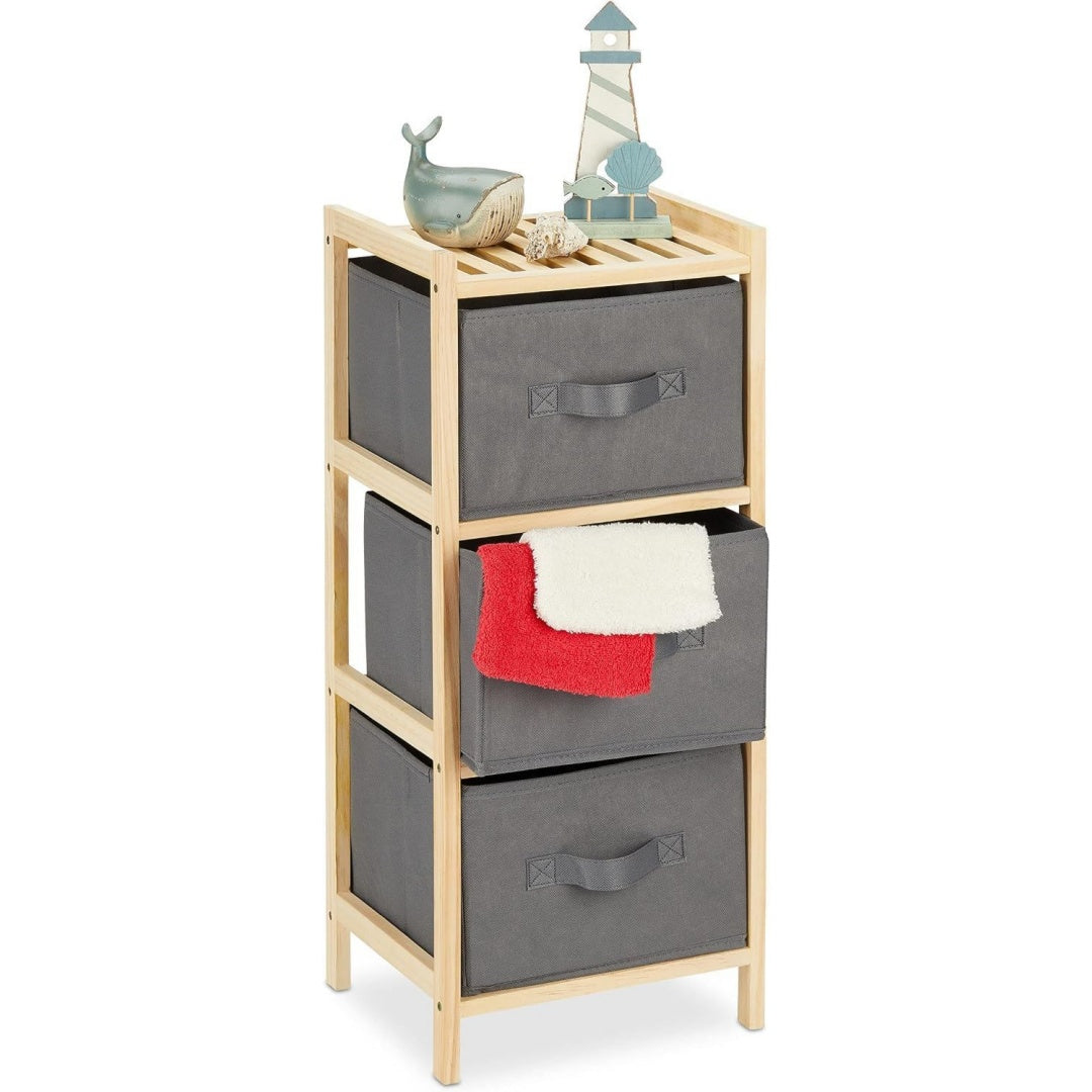 mobili a terra grigio per letto con cassetti