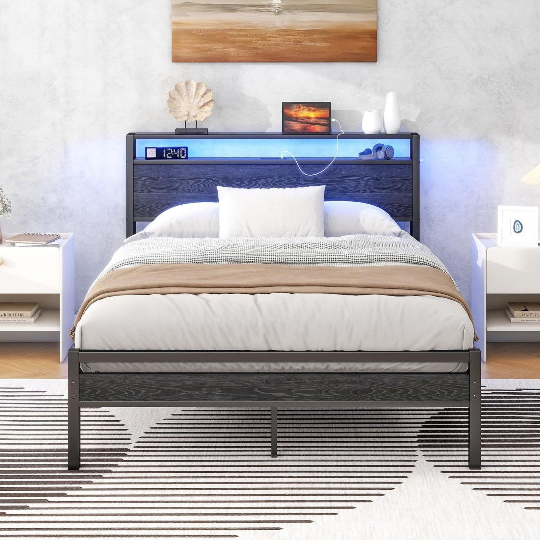 strutture letto nero per resistente 5